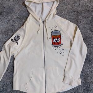Simpsons Duff Zipup Hoodie